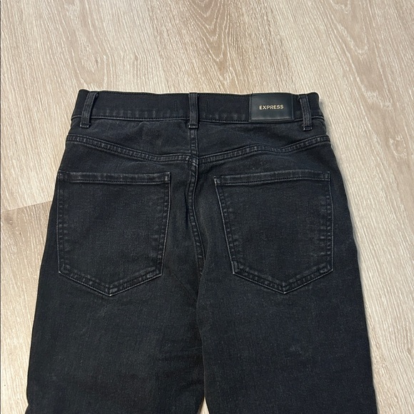 Express Slim High Rise Distressed Women Jeans Sz 4R - Picture 5 of 10